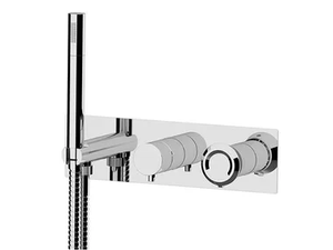 ELEMENT - Recessed single handle shower set with plate _ Remer Rubinetterie